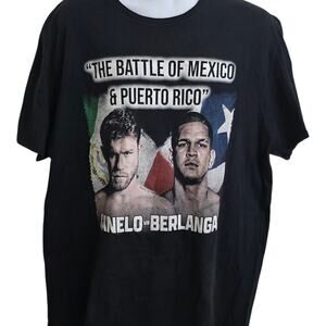 Canelo vs Berlanga T-Shirt XL 2024 Vegas Boxing Match Promo Shirt 2XL